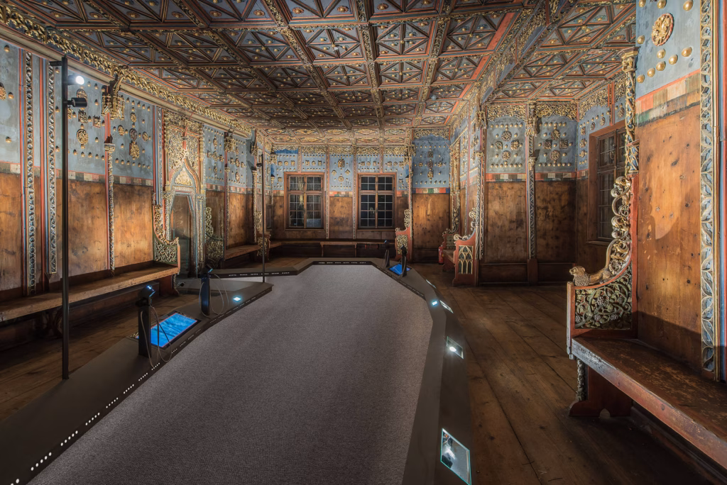 Die Fürstenzimmer auf der Festung Hohensalzburg mit ihrer kunstvollen mittelalterlichen Innenausstattung.