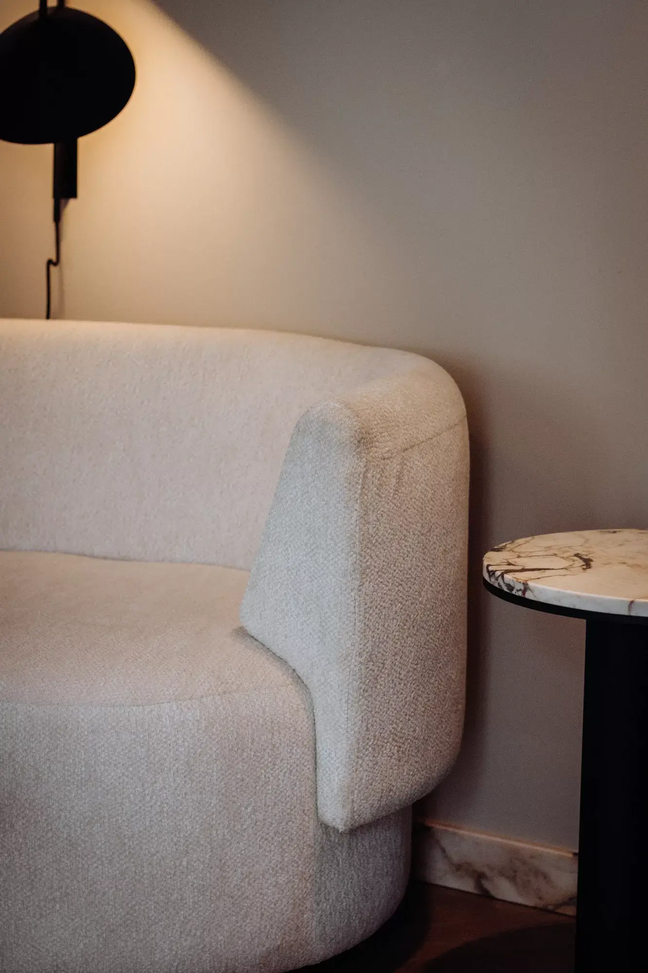 Relax in the lounge area at Gentle Hide, surrounded by comfort and tranquility in a serene and inviting environment.