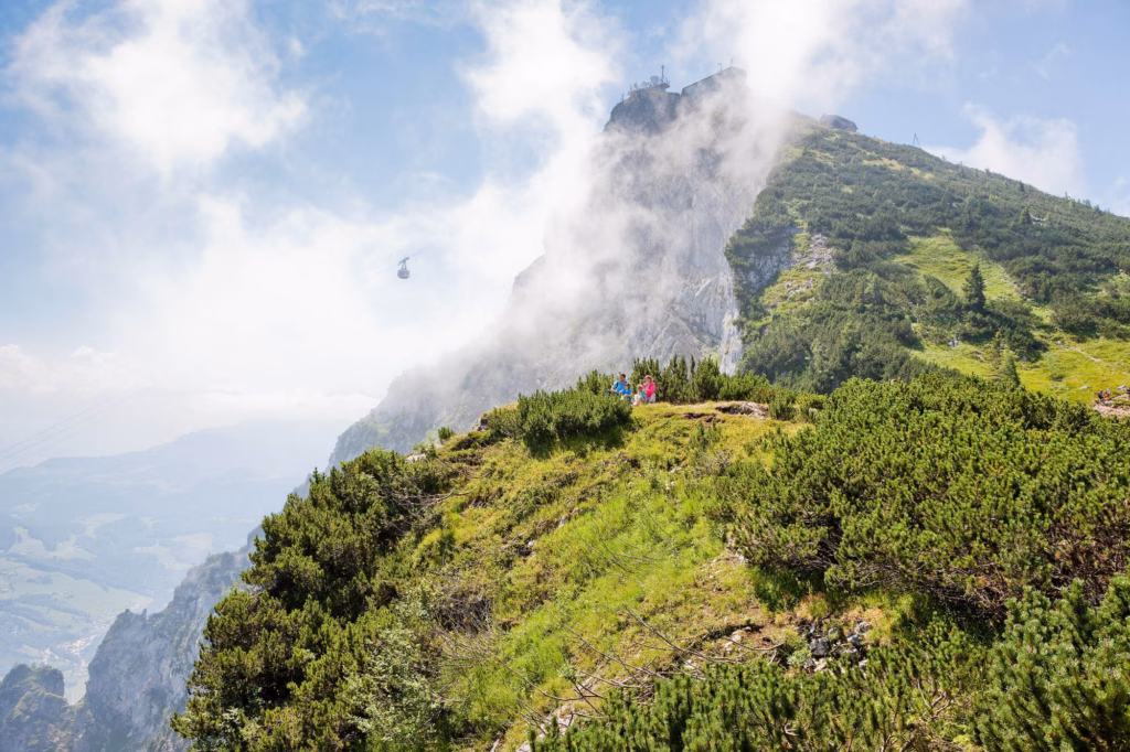 Summit of Untersberg mountain above Salzburg.